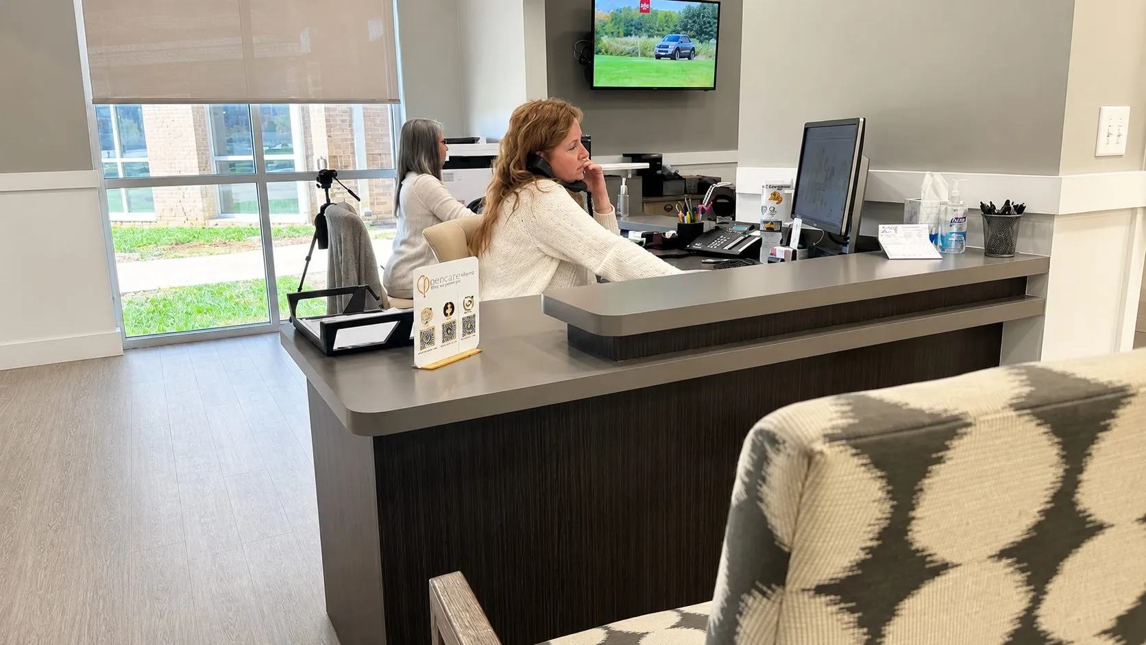 The front desk at Chandler Park Dental Care in Bowling Green, KY