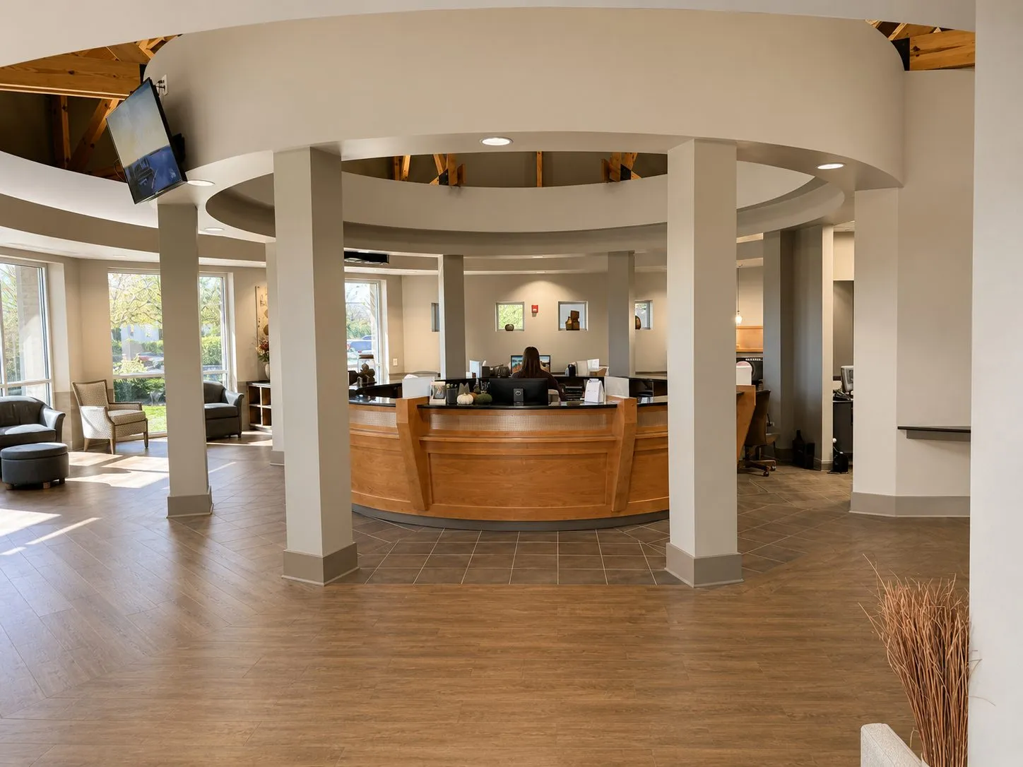 The reception area at Chandler Park Dental Care in Bowling Green, KY